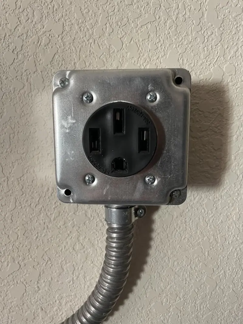NEMA 14-50 outlet installed for Smart Home Electrical in Mesquite